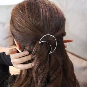 3/$30 Silver Moon Hair Clip